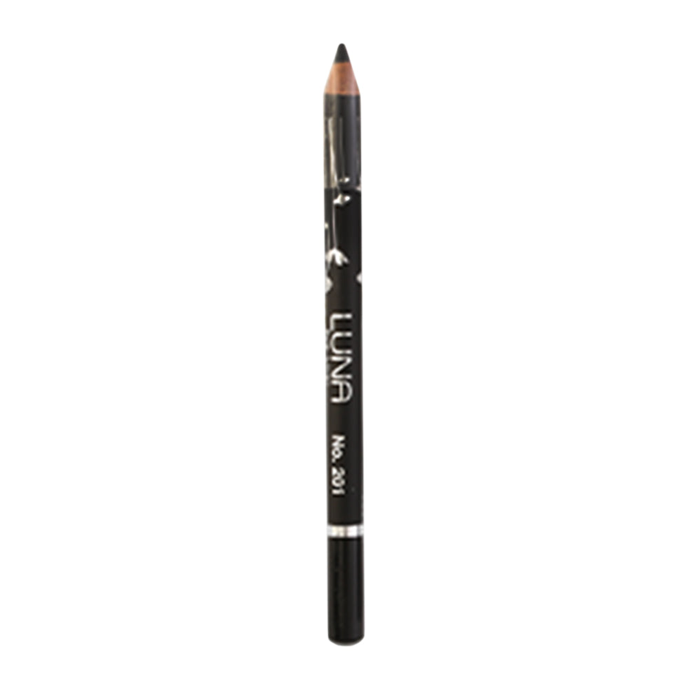 Refect Beauty LUNA black eyeliner pencil with a smooth, sharpenable tip for precise eye definition.