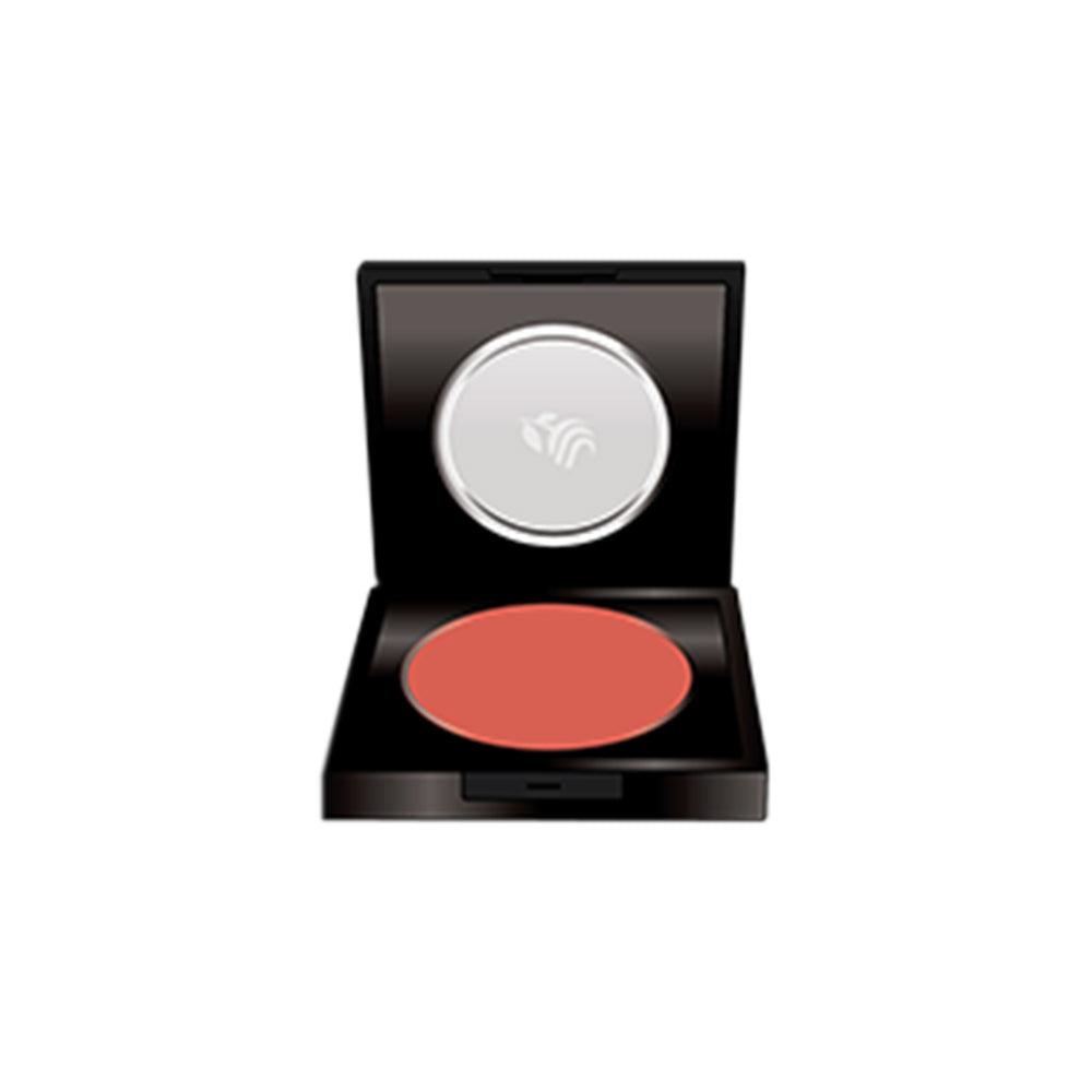 Refect Beauty LUNA Blusher in a sleek black compact case with a soft coral powder for a natural cheek flush