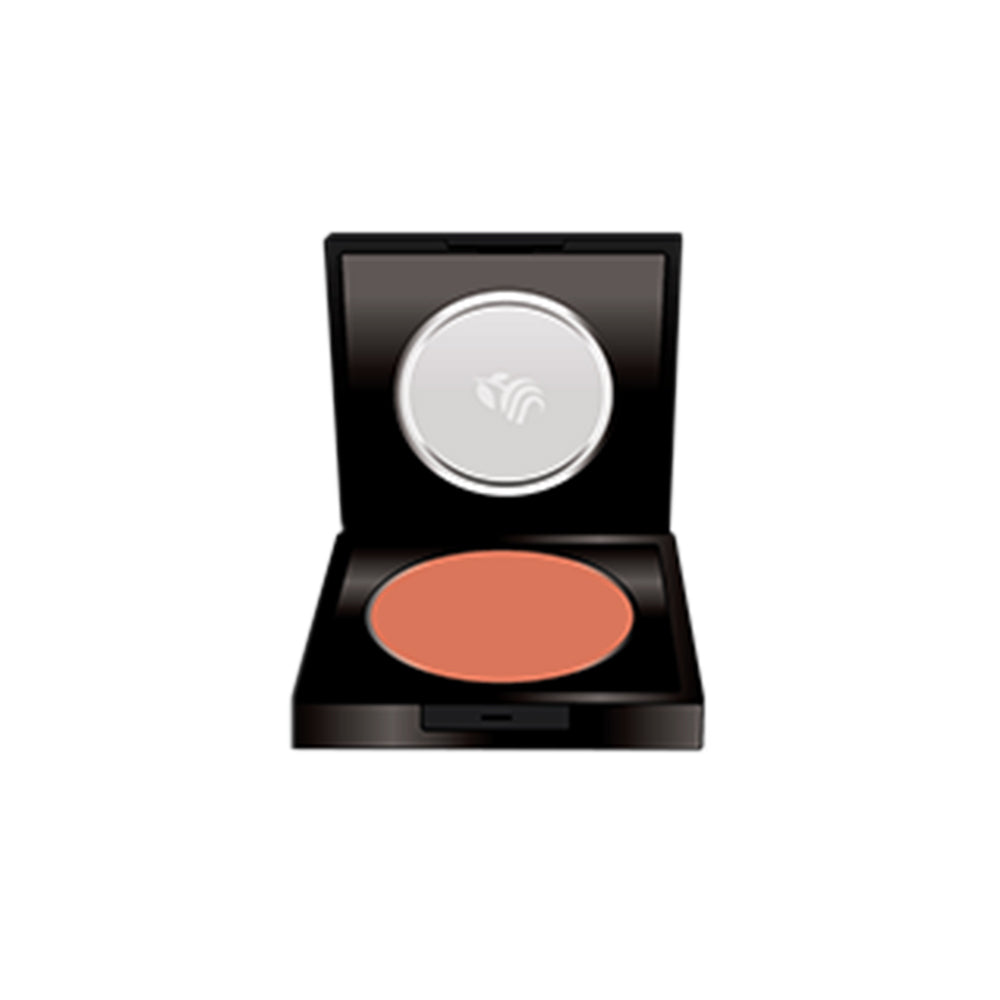 Refect Beauty LUNA Blusher in a sleek black compact, featuring a smooth peach-toned powder for a natural cheek glow.