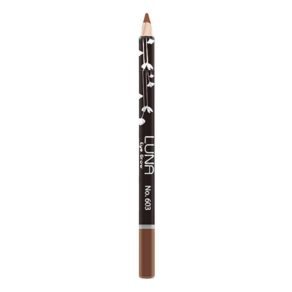 Refect Beauty LUNA brown eyebrow pencil for defining and filling brows with a smooth, natural finish.