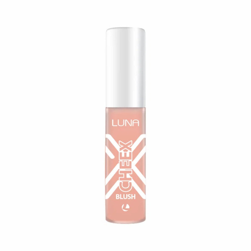Refect Beauty Luna Cheex creamy blusher in a peach-toned shade with a white cap and sleek applicator tube.
