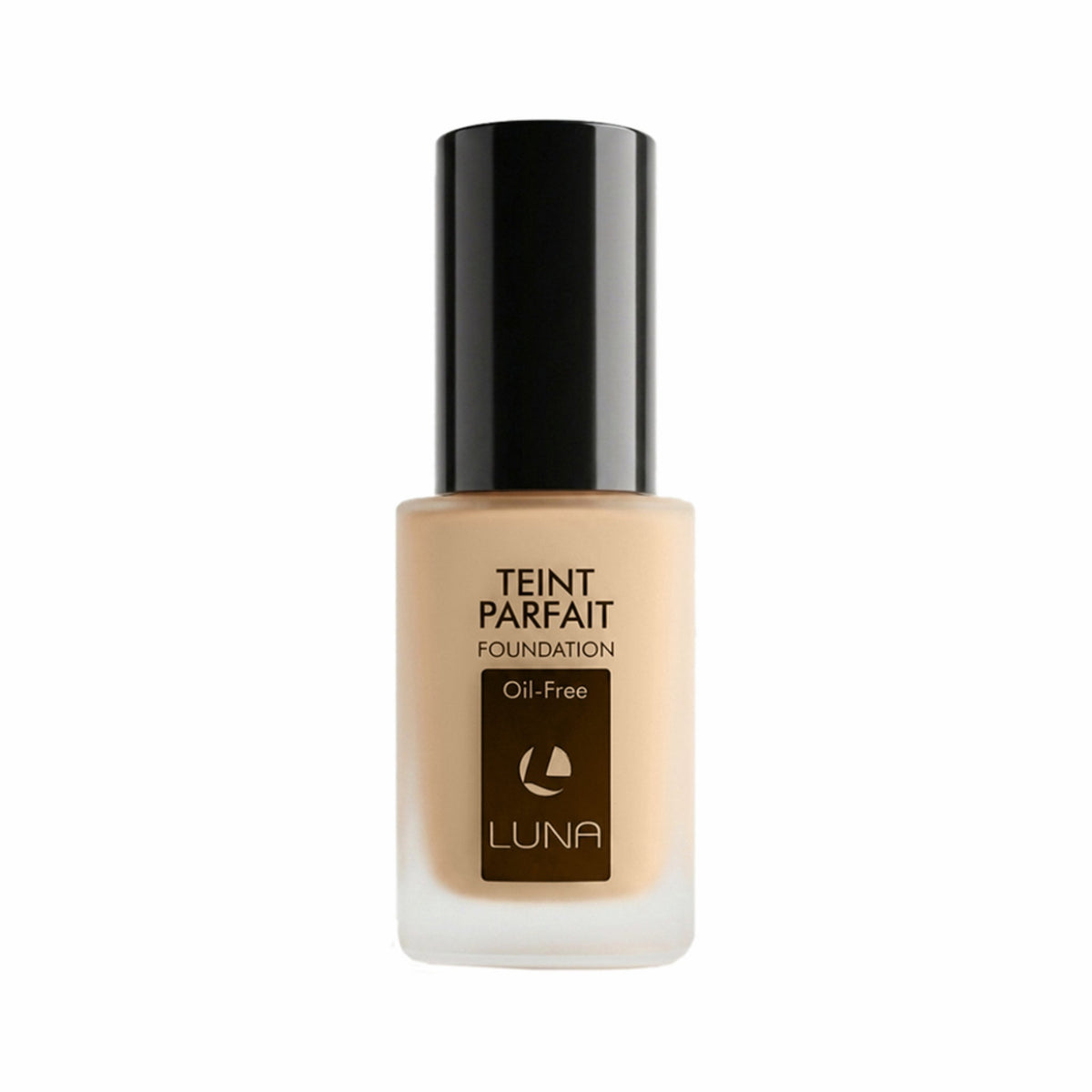 Refect Beauty Luna Teint Parfait oil-free concealing foundation in a glass bottle with a black cap