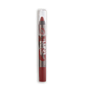 Refect Beauty LUNA Crystal Lipstick Pencil in a rich red shade with a clear cap and sleek, precise design.