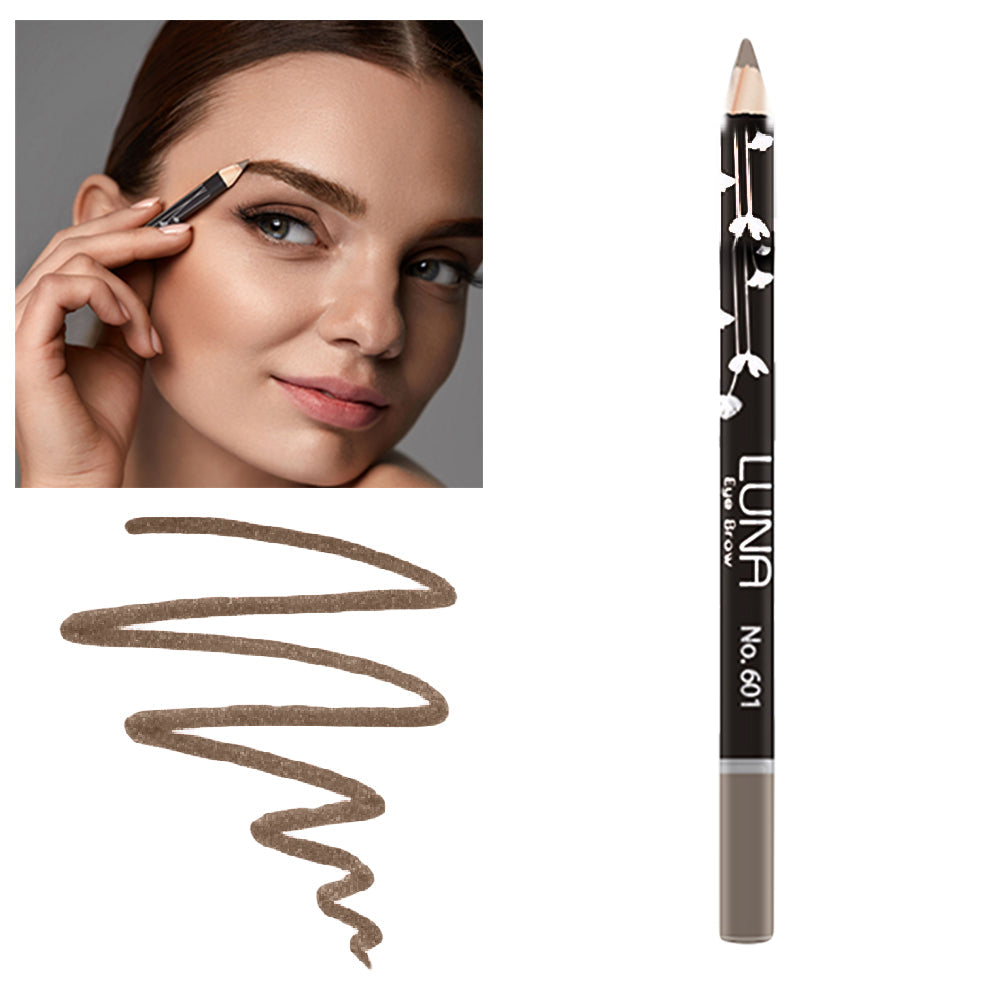 Refect Beauty LUNA eyebrow pencil being applied by a model to create natural, defined, and fuller-looking brows.