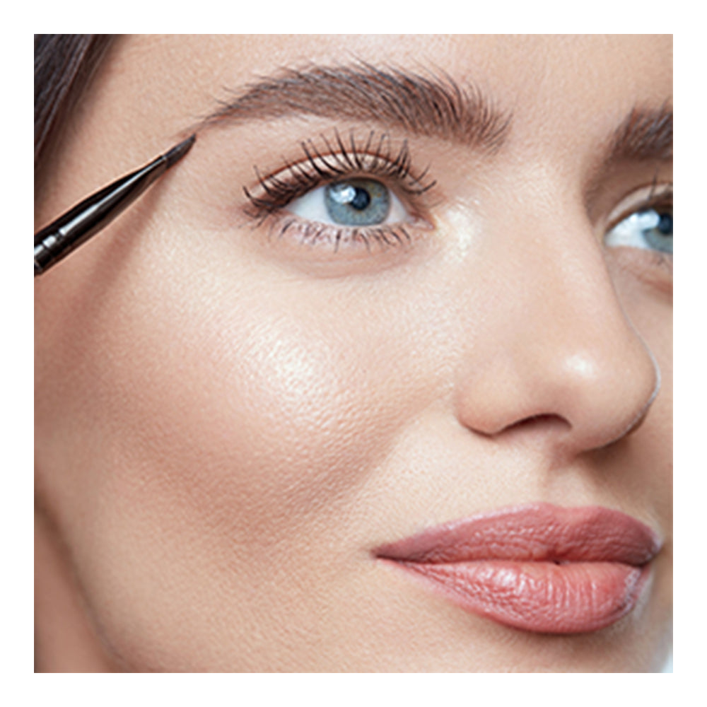 Refect Beauty LUNA Eye Brow Powder being applied with an angled brush for defined, natural-looking eyebrows