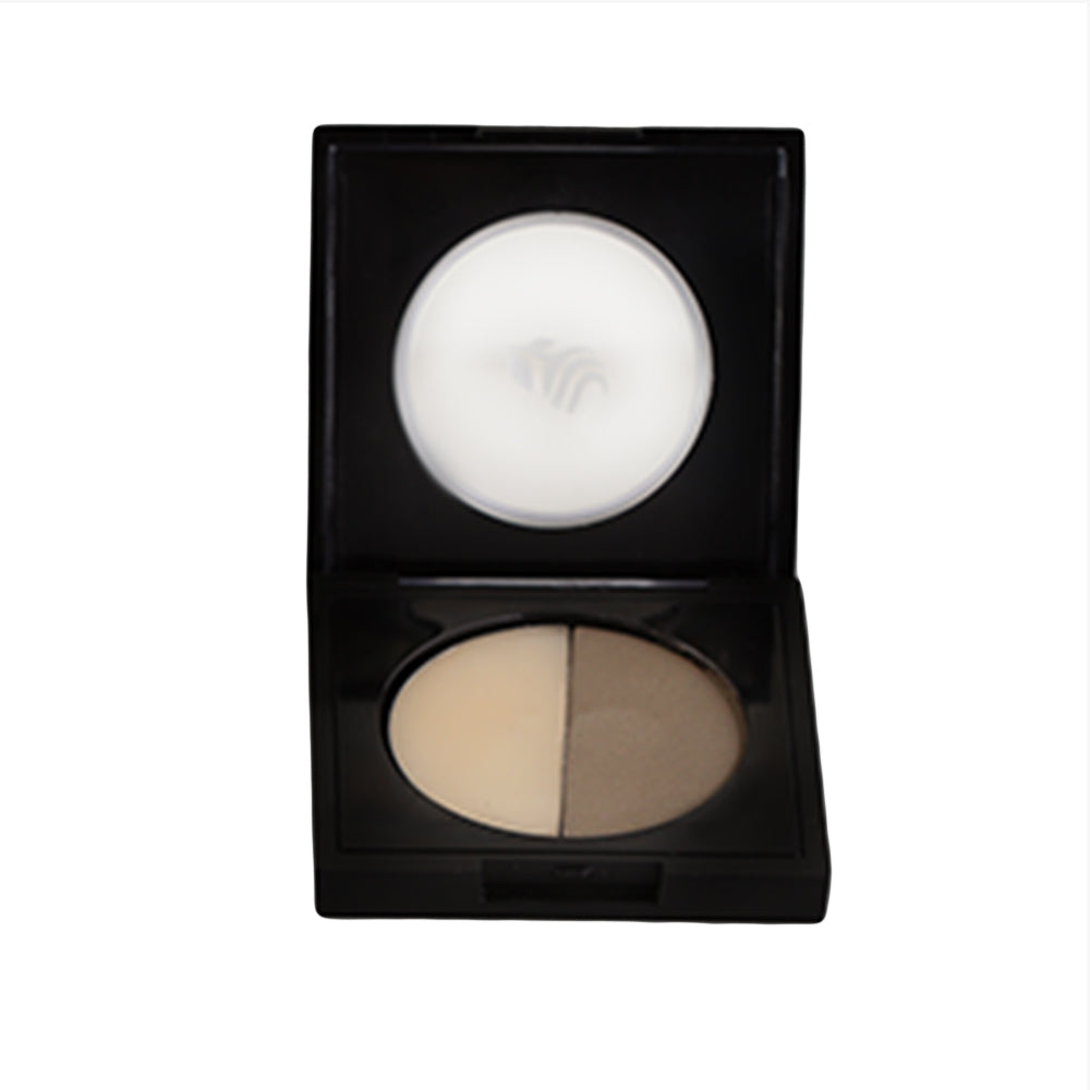 Refect Beauty LUNA Eye Brow Powder in a compact case with two shades for natural definition and filling.