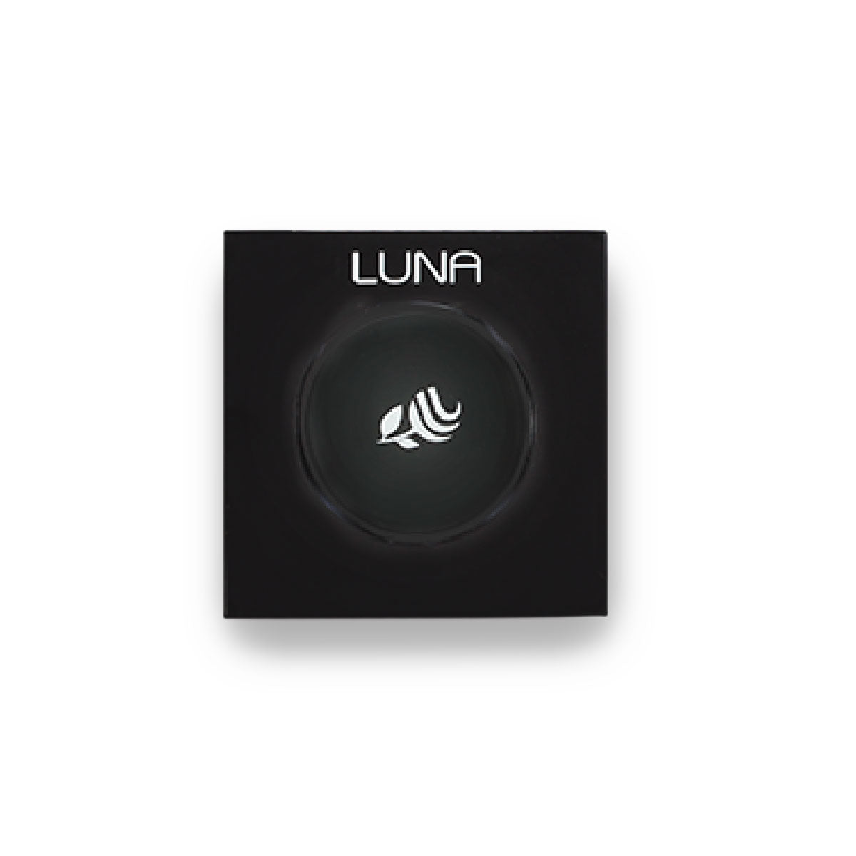 Refect Beauty LUNA eyeshadow in a sleek black square compact with a minimalist logo design