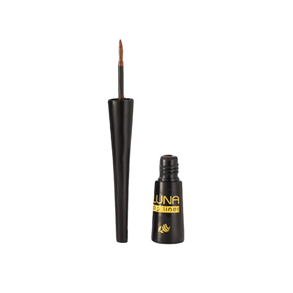 Refect Beauty LUNA Dip Liner liquid eyeliner with a precision applicator brush and black bottle packaging