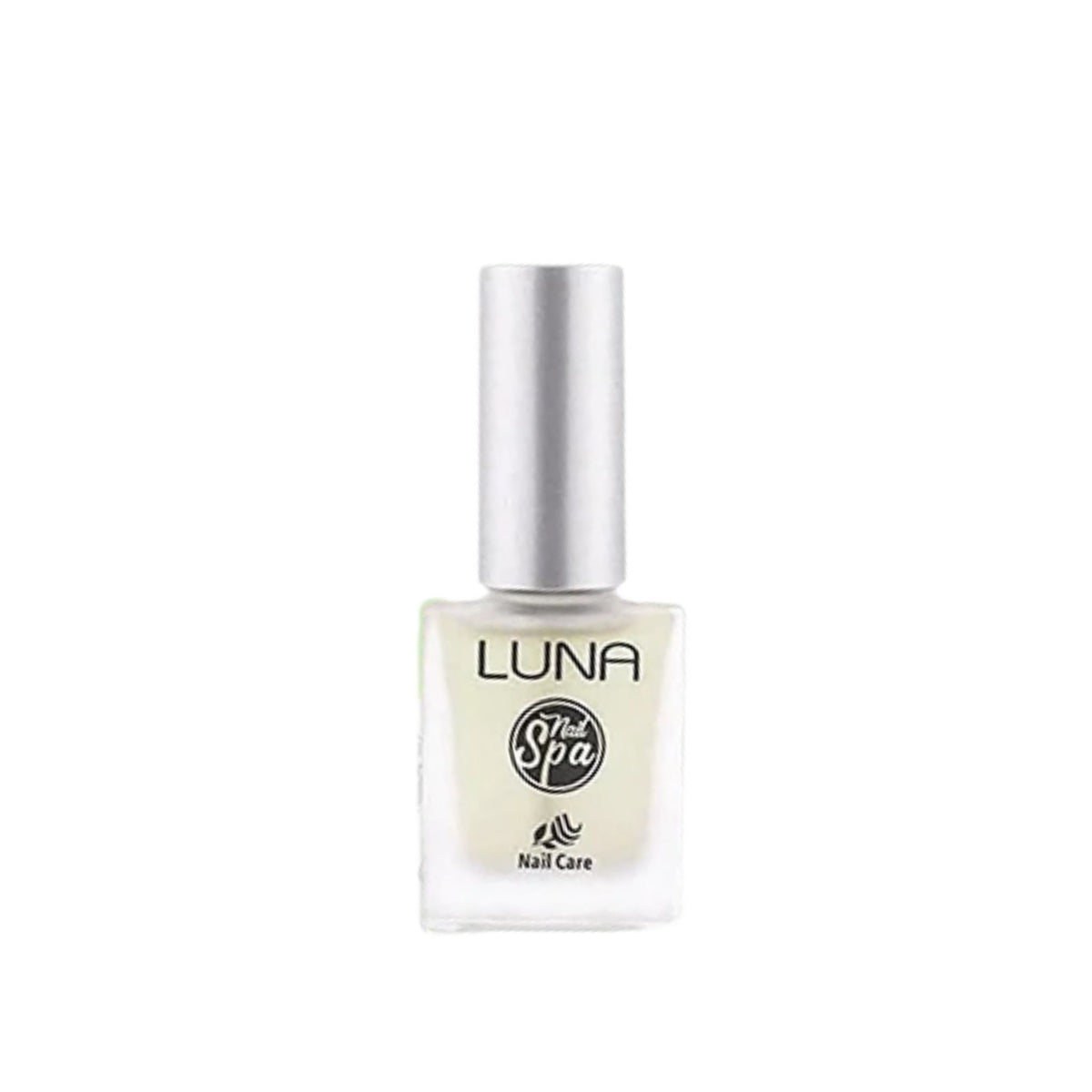 Refect Beauty LUNA Nail Spa peel-off base coat in a clear glass bottle with a silver cap for easy polish removal.