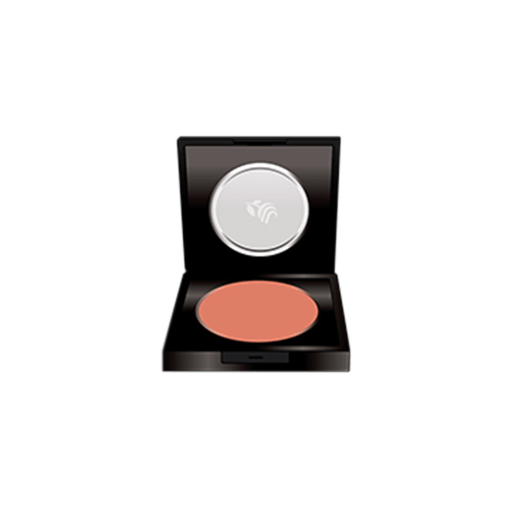 Refect Beauty LUNA Blusher in a sleek black compact case with a soft peach powder for a natural cheek glow.
