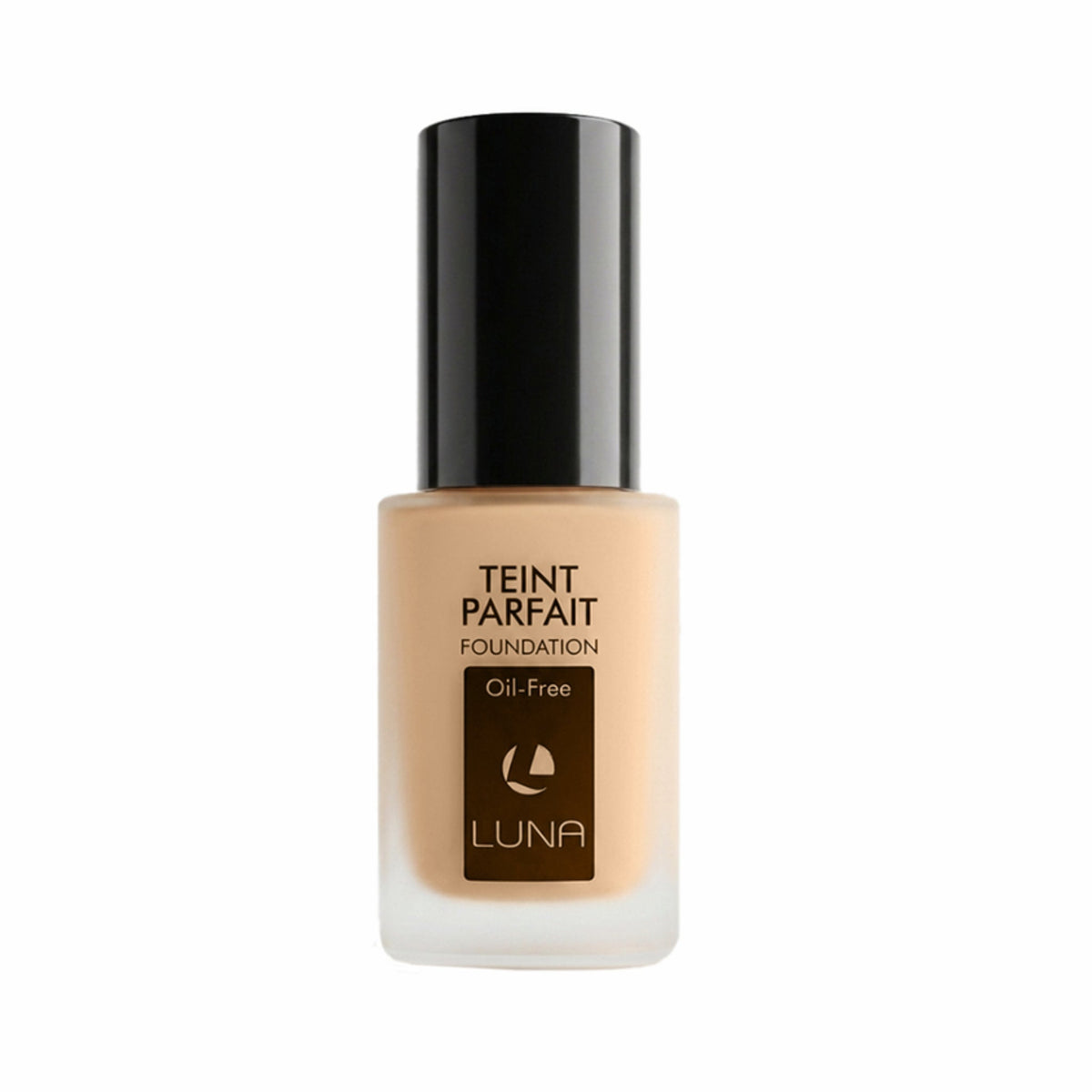 Refect Beauty Luna Teint Parfait oil-free concealing foundation in a glass bottle with a black cap