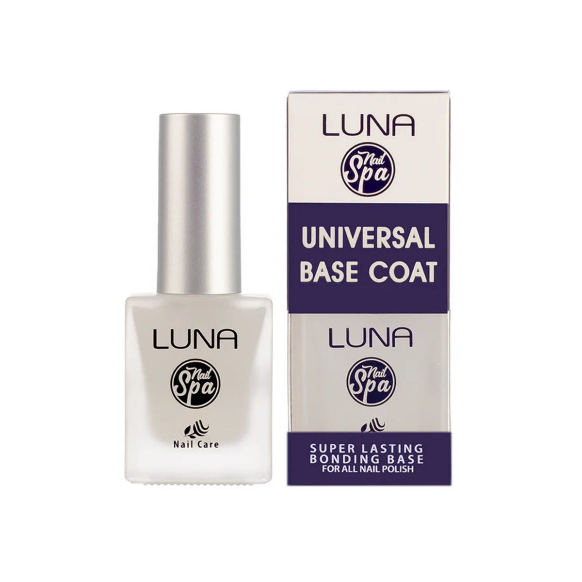 Refect Beauty LUNA Universal Base Coat nail polish bottle and packaging box for long-lasting manicure protection