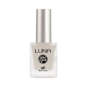 Refect Beauty LUNA Universal Base Coat in a clear glass bottle with a silver cap for long-lasting manicure protection.