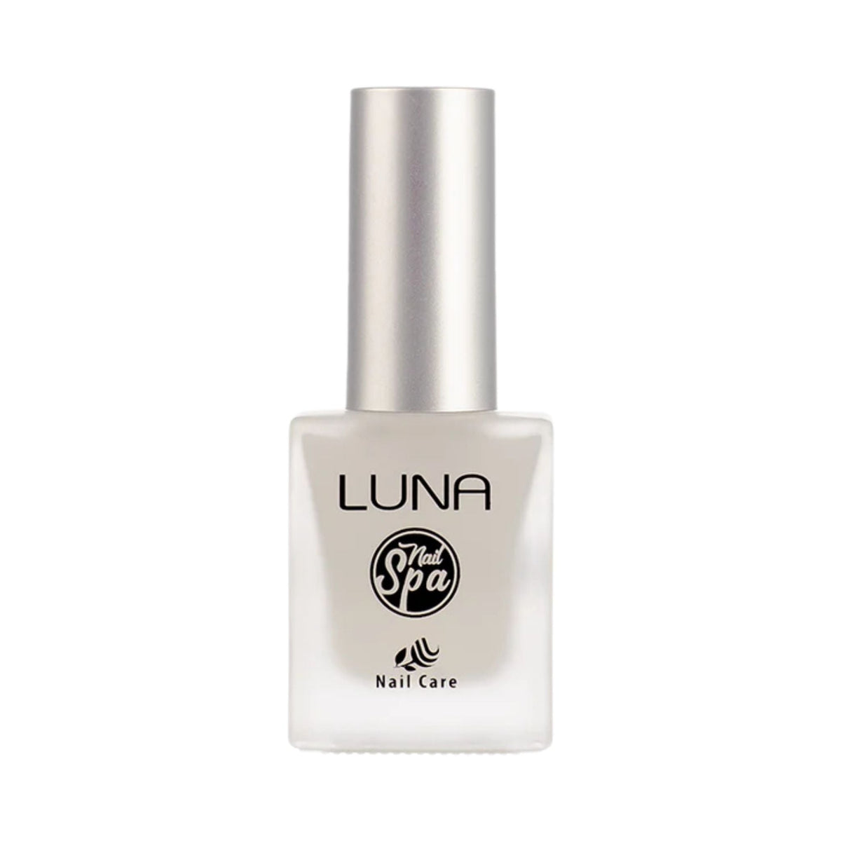 Refect Beauty LUNA Universal Base Coat in a clear glass bottle with a silver cap for long-lasting manicure protection.