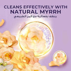 Refect Beauty Lux hand wash featuring jasmine flowers and almond oil in a soft purple background