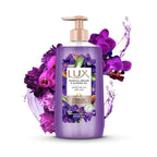 Refect Beauty Lux Orchid and Almond Oil scented liquid hand wash in a purple bottle with floral accents