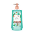 Refect Beauty Lux Purifying Watermint and Almond Oil hand wash in a 500ml teal pump bottle with floral design.