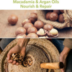 Refect Beauty Macadamia Natural Oil Healing Oil Spray ingredients featuring raw macadamia nuts and traditional milling