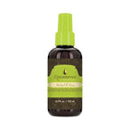 Refect Beauty Macadamia Natural Oil Healing Oil Spray in a brown bottle with a lime green spray cap.