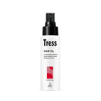 Refect Beauty Macro Tress hair oil in a white spray bottle with black pump for restoring dry and damaged hair