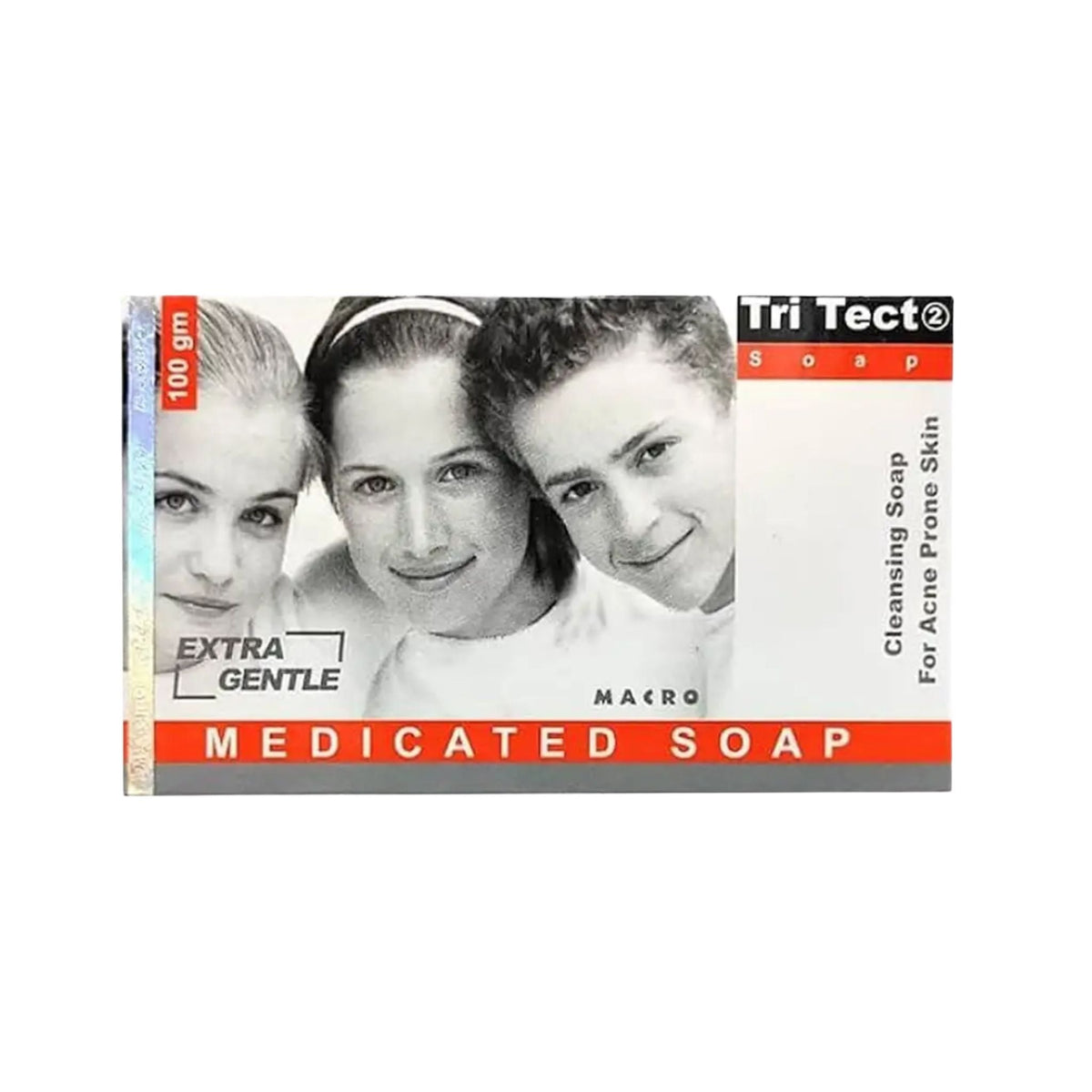 Refect Beauty Macro Tri Tect antiseptic cleansing soap bar for acne-prone skin in its original white packaging