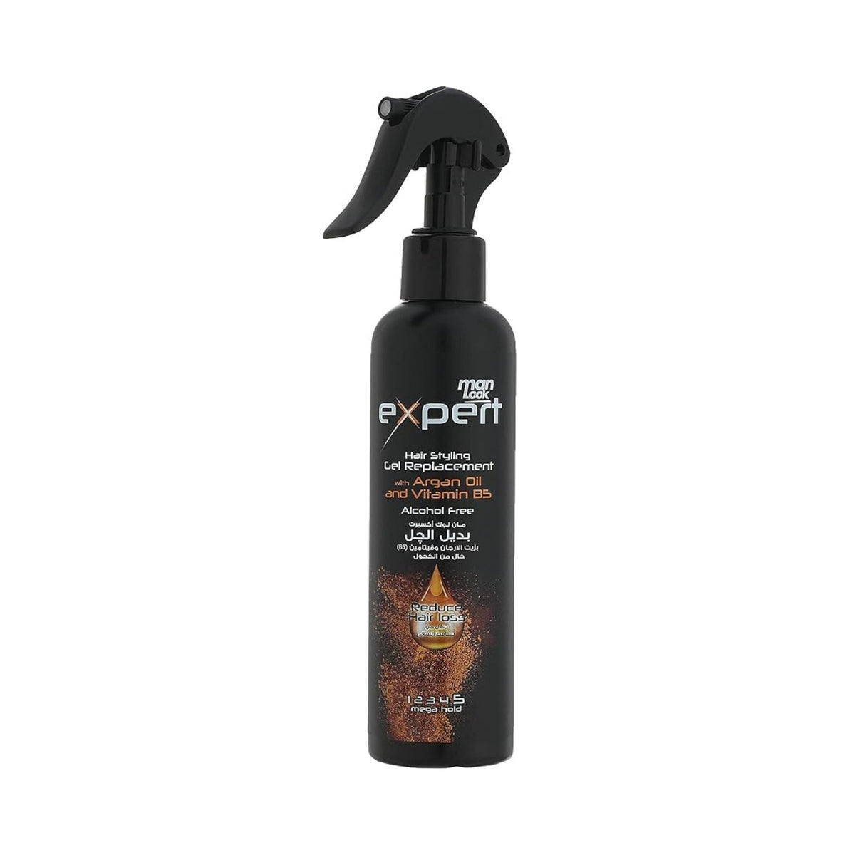 Refect Beauty Eva Man Look hair styling gel replacement cream with argan oil in a black spray bottle