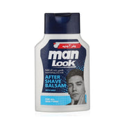 Refect Beauty Man Look mint after shave balm in a white bottle with a blue cap for soothing skin irritation