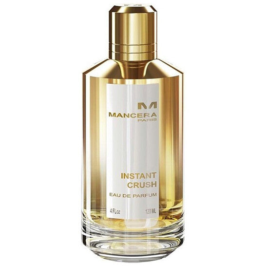 Refect Beauty Mancera Paris Instant Crush Eau de Parfum in a clear glass bottle with a gold cap and label