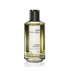 Refect Beauty Mancera Paris Roses Vanille Eau de Parfum in a clear glass bottle with a black cap.