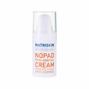 Refect Beauty Matriskin Nopad Peri-Orbital Cream in a white pump bottle for reducing under-eye puffiness and bags.
