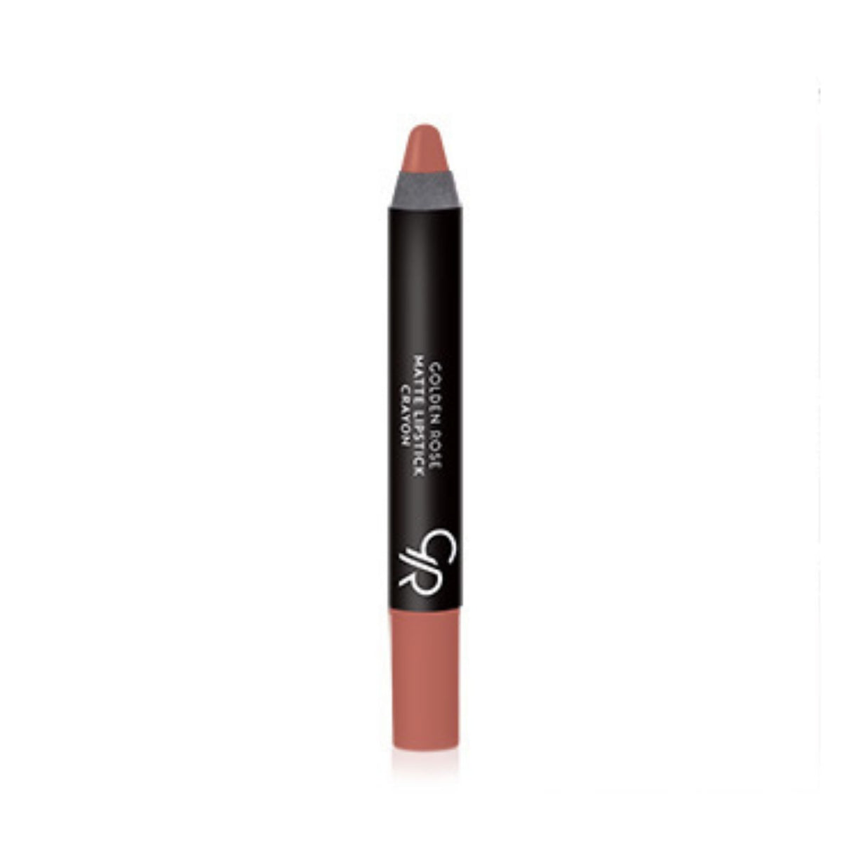 Refect Beauty Golden Rose matte lipstick crayon in a dusty rose shade with a precise pencil tip for easy application.
