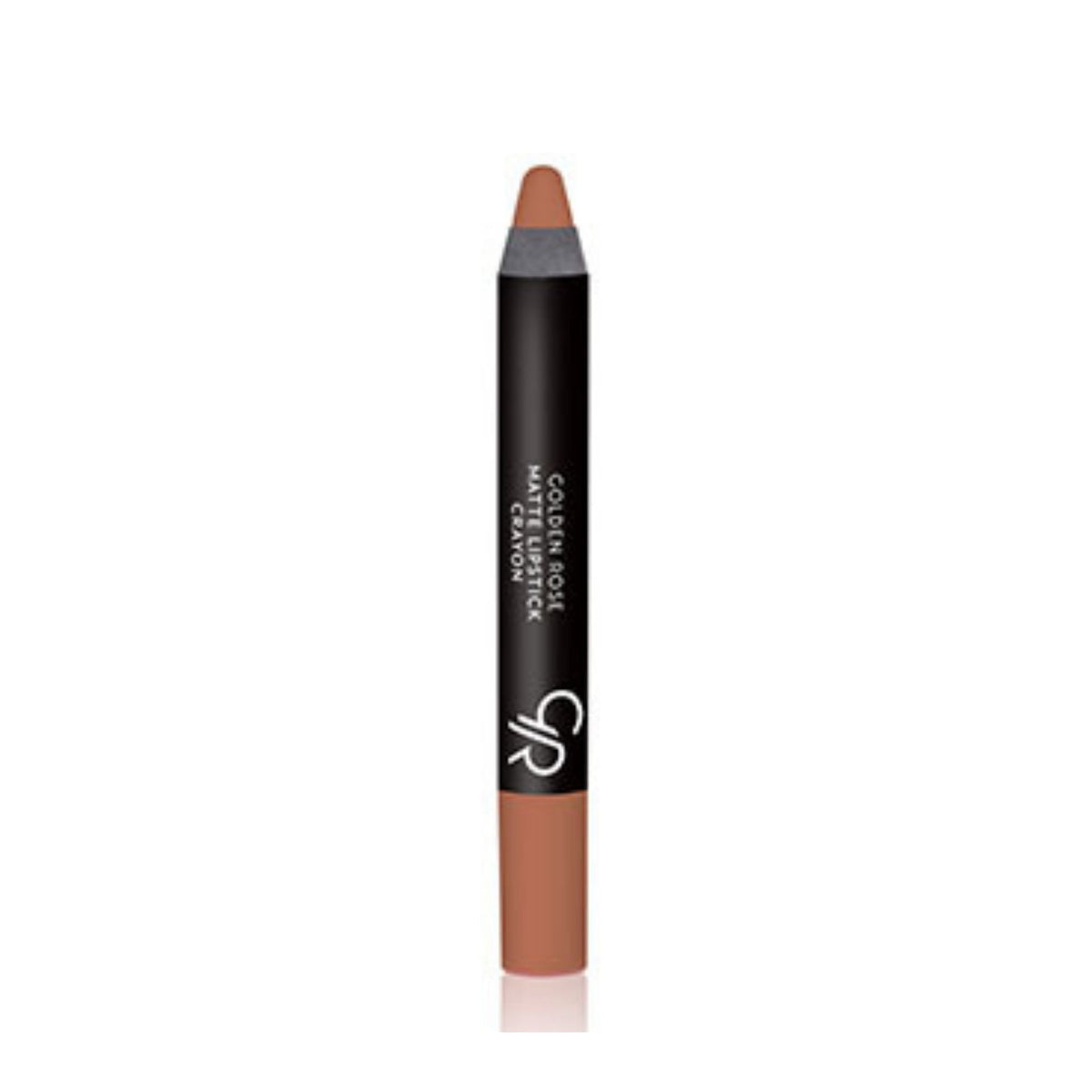 Refect Beauty Golden Rose matte lipstick crayon in a neutral nude shade with a smooth, long-lasting finish.