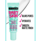 Refect Beauty Maybelline Baby Skin Instant Pore Eraser primer tube in light blue with pink text and matte finish