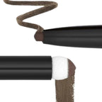 Refect Beauty Maybelline Express Brow Duo showing the precision pencil tip and soft powder applicator with brown swatches