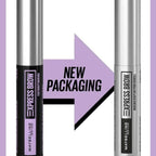 Refect Beauty Maybelline Express Brow Fast Sculpt Mascara showing old and new packaging side by side
