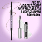 Refect Beauty Maybelline Express Brow Fast Sculpt mascara and pencil set for defined, natural-looking eyebrows.