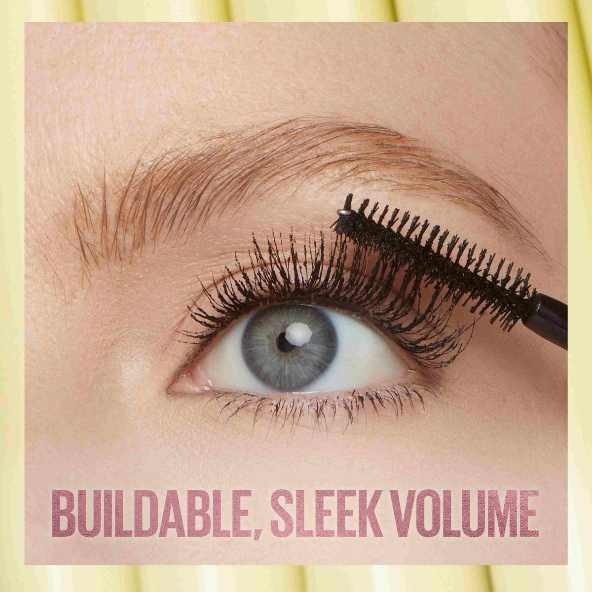 Refect Beauty Maybelline Colossal Bubble Mascara brush applying black mascara to lashes for bold volume and definition