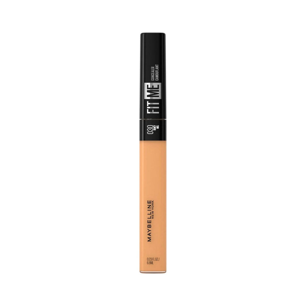 Refect Beauty Maybelline Fit Me liquid concealer in shade 030 Honey with a black cap and clear tube.