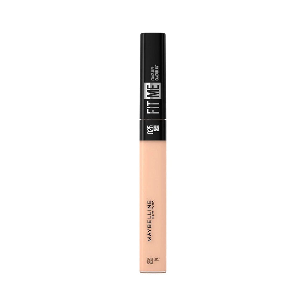 Refect Beauty Maybelline Fit Me liquid concealer in a clear tube with a black cap and built-in applicator