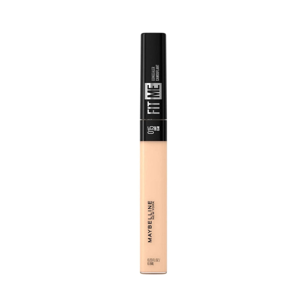 Refect Beauty Maybelline Fit Me liquid concealer in shade 015 Fair with a black cap and built-in applicator.