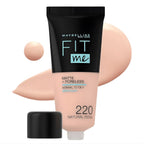 Refect Beauty Maybelline Fit Me Matte Poreless Foundation in shade 220 Natural Beige in a squeeze tube