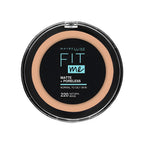 Refect Beauty Maybelline Fit Me Matte + Poreless powder foundation in shade 220 Natural Beige for oily skin