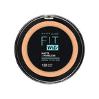 Refect Beauty Maybelline Fit Me Matte + Poreless powder foundation in shade 128 Warm Nude for oily skin