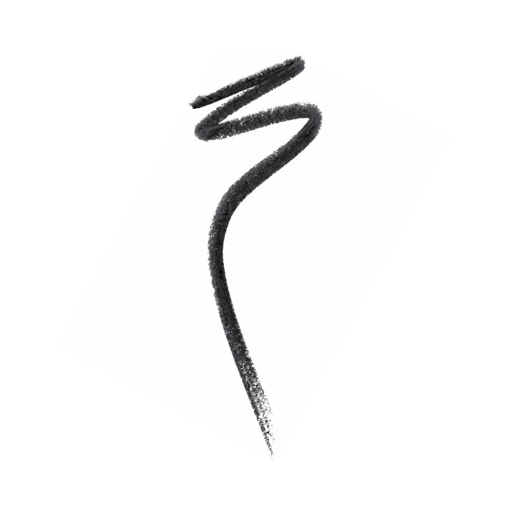 Refect Beauty Maybelline Tattoo Studio waterproof black gel eyeliner swatch showing intense pigment and smooth texture