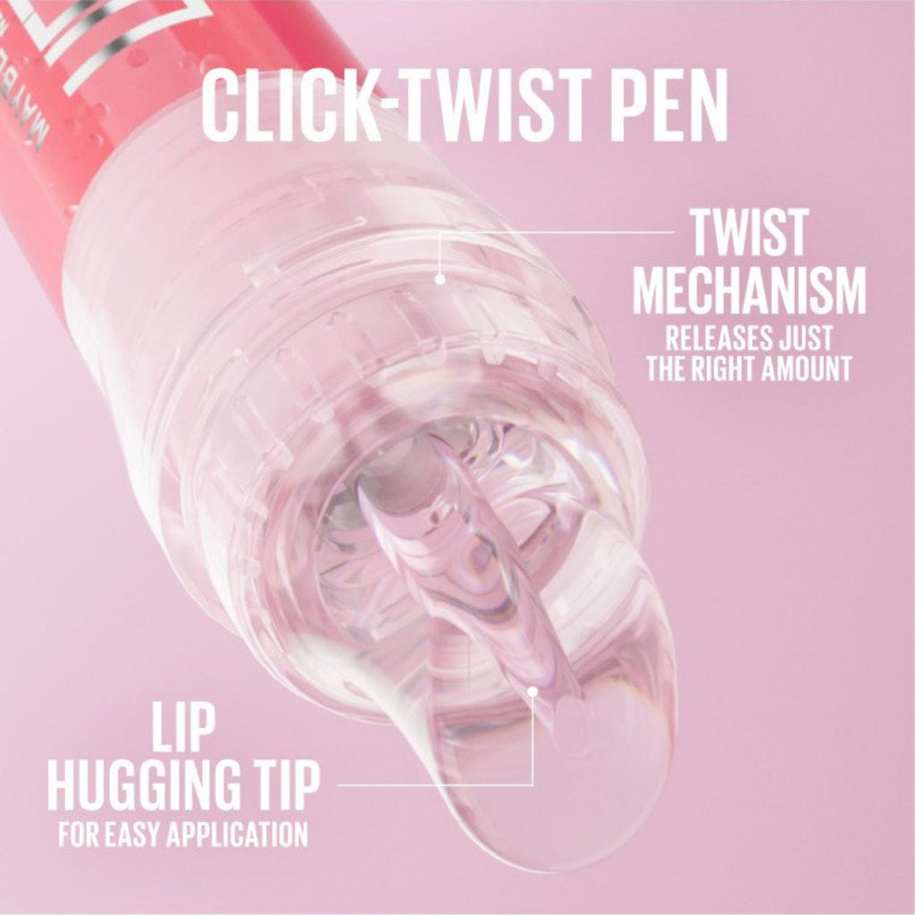 Refect Beauty Maybelline Lifter Gel Lip Oil-in-Gel click-twist pen with lip-hugging applicator tip