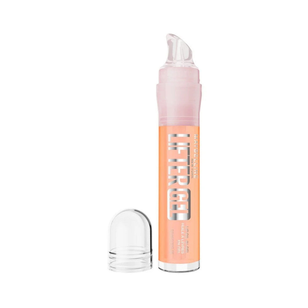 Refect Beauty Maybelline Lifter Gel Lip Oil-in-Gel in Passion Juice sheer coral shade with click-twist applicator.