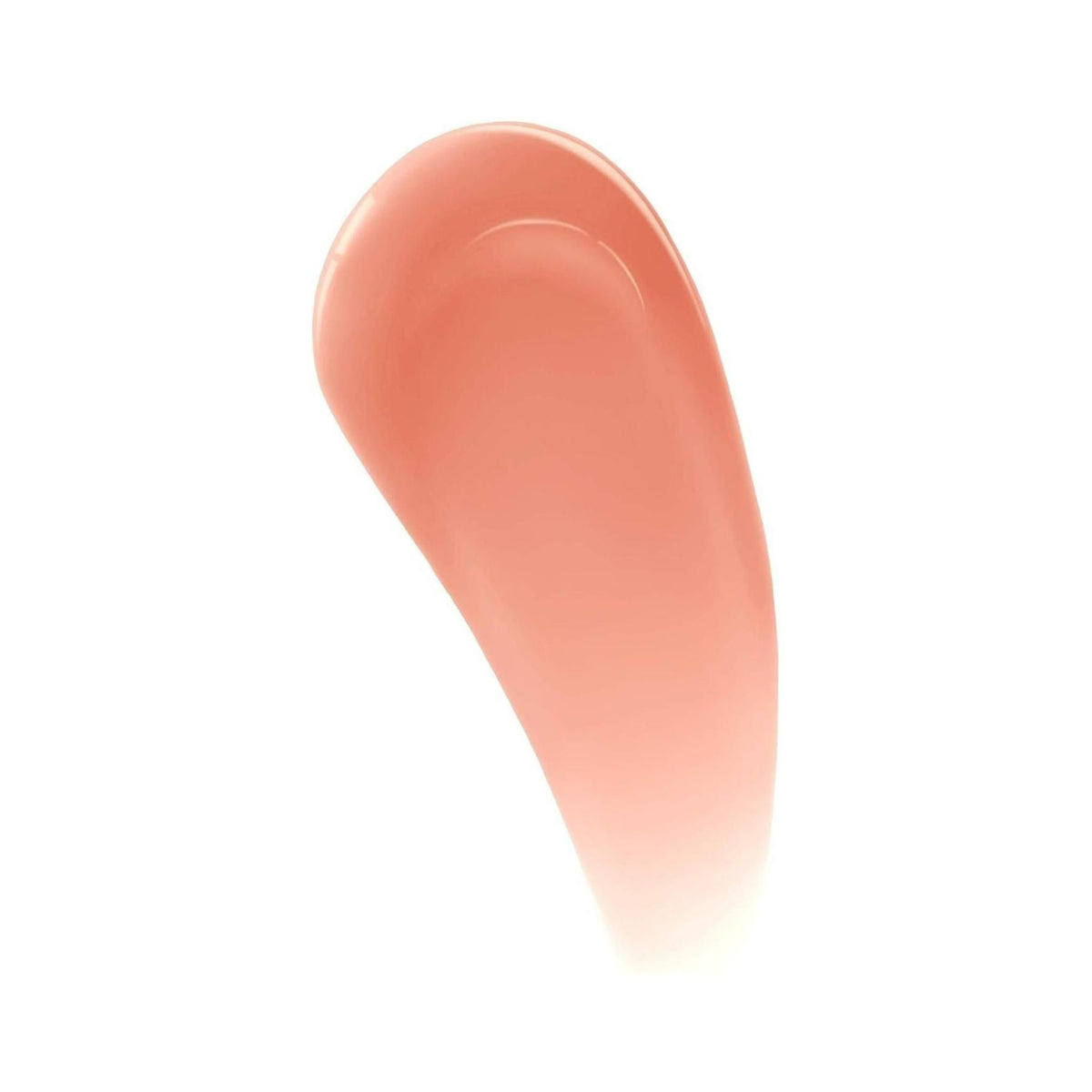 Refect Beauty Maybelline Lifter Gloss swatch in a soft peach shade showing a smooth, high-shine, hydrating texture.