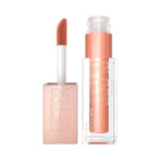 Refect Beauty Maybelline Lifter Gloss in a peach shade with an XL applicator wand for a hydrating, shiny finish.
