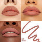 Refect Beauty Maybelline Lifter Liner in Out of Line shade applied on diverse skin tones for a satin finish