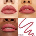 Refect Beauty Maybelline Lifter Liner lip liner in a dusty rose shade applied on diverse skin tones for a satin finish